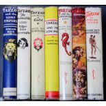 Burroughs (Edgar Rice). Seven Tarzan titles in dust jackets, each published by Edgar Rice