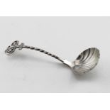 Victorian silver, sauce ladle, Sheffield, 1873 by J.A. Rhodes. Length 13cm. Weighs 25g