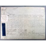 George II (1683-1760). An original commission scroll for John Neil, appointed to Lieutenant of the