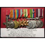 MBE group mounted as worn - MBE (Mily), BWM & Victory Medal (72351.S. S Gander TR RNR), 1939-45