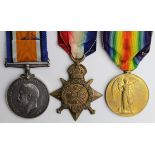 1914 Star Trio to 3652 Pte A H Adams 17/Lrs. (A.H.H.Adams on pair). Served "A" Squadron. Killed In