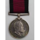 Natal Rebellion Medal 1906, no clasp, named Tpr F W Finning, Natal Service Corps. (only 8 medals