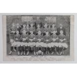 Football Bradford City FC c1907/08 team postcard by R Scott & Co, Manchester