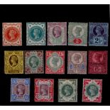 GB 1887-1900 set including the colour changes, sound mint except 5d creased, 4d appears unmounted (