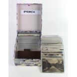 Ipswich Ecclesiastical Cards: A photobox containing a large collection of Ipswich chapels churches &