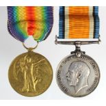 BWM & Victory Medal to 177538 Gnr F C Clements RA. (2)