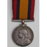 QSA silver, no clasp, named (Nursing Sister N. Currie). Confimed to roll, Nesta Currie, Frontier