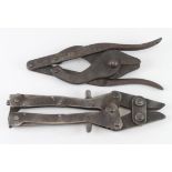 WW2 wire cutters consisting of 1944 pattern and one other pair of WW2 dated folding wire cutters.