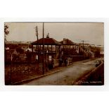 Railway station. Slamannan Falkirk Scotland. Mineral railway closed 1964. Real photo postcard