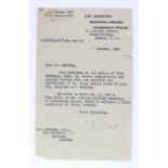 RAF Casualty letter relating to 961238 Sgt. A/G Alfred James Manning, 35 Sqd. Killed in Action 29.