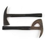 WW2 axes including Fireman's and RAF Escape axe.