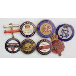 WW1 enamelled lapel badges, inc S.D.U. 1917, Ministry of Pensions, Engaged on Government Work