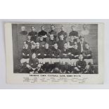 Football Swindon Town FC 1913-14 team postcard