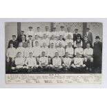 Football Bury FC team postcard c1910/11, by R Scott & Co, Manchester