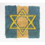 Cloth Badge: JEWISH BRIGADE GROUP WW2 embroidered felt formation sign badge thought to be a