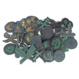 Cloth Badges: The Rifles embroidered felt Trade arm badges (including Bullion versions) all in