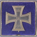 Imperial German Iron Cross First Class, in original case of issue. Excellent condition.