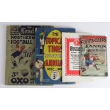 Football Annuals inc Northern Echo Football Guide 1938/39, Topical Times 1937/38, Forshaws (North
