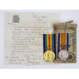 BWM & Victory Medal to 20589 Pte H Kimpton Suffolk Regt. Killed In Action 1st July 1916 (First Day