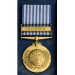 Korea medal, a boxed Greek example