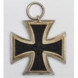 German Iron Cross 1939 2nd Class, no ribbon, maker marked '128'.