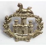 Essex Regiment officers cap badge, silver