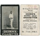 Cricket - Ogden Australian issue Tabs Type, English Cricketer Series no.10 J Gunn, F - G (slight