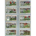 Churchman - Footballers (coloured) part set 21/50, mainly VG & Footballers (brown) x 1, G - VG, in