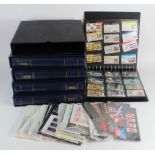 Denmark an UM / M / Used collection in 5x printed albums and a shoebox, double collected with mint
