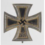 German WW2 Iron Cross 1st Class private purchased solid construction example. Some age wear.