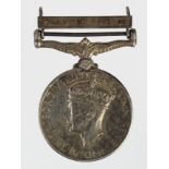 GSM GVI with Palestine 1945-48 clasp, unnamed