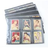 Topps (U.S.A.). Ringside, 1951, complete set of 96 cards in pages + 1 card with picture back. G -