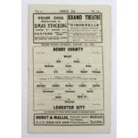 Derby County v Leicester City 1st Jan 1938, First Team