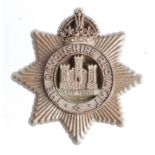 Badge Devonshire Regiment WW2 plastic economy hat badge complete with fixing lugs.