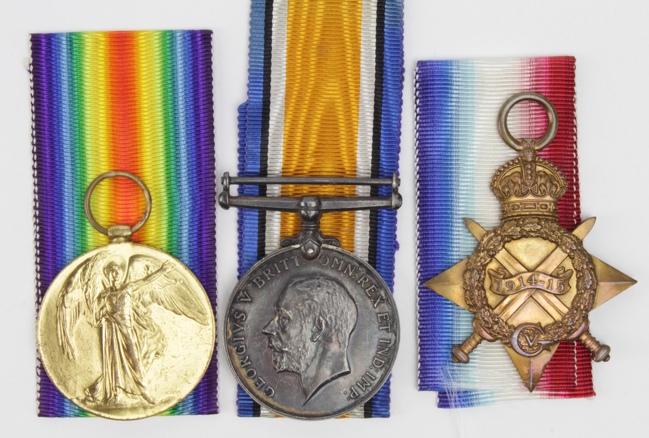 1915 Star Trio named 2.Lieut L J M Allen Wilts Regt. Killed In Action 2nd July 1916 with the 6th