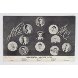 Football Newcastle United AFC early team postcard by Scott & Co Manchester. Circa 1910/11