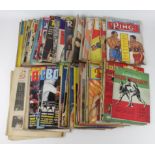 Boxing - box full of The Ring magazine, mainly from the 1950's. (Qty)