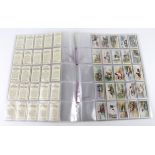 Cigarette Card sets in sleeves, inc Ogdens Fowls Pigeons & Dogs, Phillips British Birds + Their