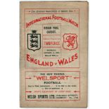 England v Wales International Football Match at Ninian Park 17 Oct 1936