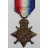 1915 Star to 7943 Pte A Robson 3rd D.Gds. Later Tank Corps as 308628. Born Bishopwearmouth,
