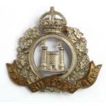 Suffolk Regiment OR's cap badge, KC, T/A 4th Bn, with blades