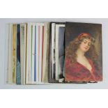 Glamour, small mixed collection, includes Nudes, Art Nouveau, etc   (approx 21 cards)