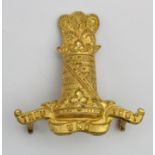 Cap badge, 11th Hussars officers gilt badge