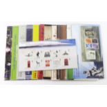 GB presentation packs 2009 group inc miniature sheets, face value of stamps c£74 (14 packs)