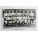 Football Sheffield United 1914/15 team postcard