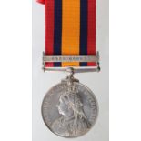 QSA with Cape Colony clasp, named (2230 Pte H McCullock, Cape P.D.1.). Cape Police District 1. Medal