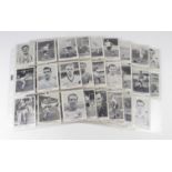 A & B C Gum, Footballers b/w 1961 (plain back) some duplication, mixed condition, cat £403. (