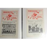 Manchester United Reserve programmes (x38) and FA Youth Cup (x11), from 1956 to 1963. Tokens removed