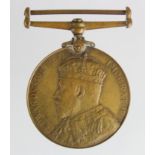 Coronation 1902 Metropolitan Police Medal named PC A Gell 4th Div.