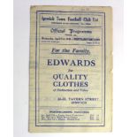 Ipswich Town v Northampton Town 21st April 1948 League 3 South